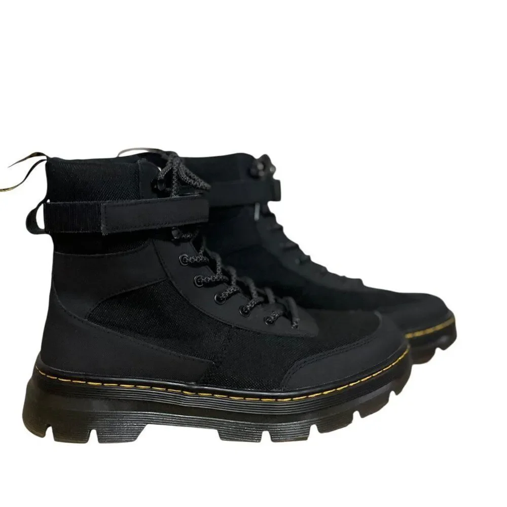 DR. MARTENS Combs Tech Poly Black Casual Boots Men's Size 11/ Women’s 12 NWOB